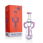 Lollipop Blue Titan Puffco Peak Glass Attachment