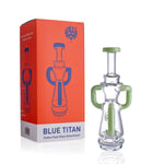 Lollipop Blue Titan Puffco Peak Glass Attachment