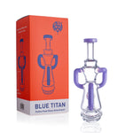 Lollipop Blue Titan Puffco Peak Glass Attachment
