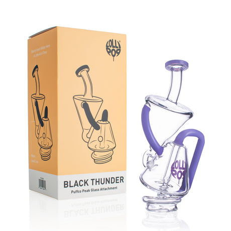 Lollipop Black Thunder Puffco Peak Glass Attachment