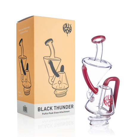 Lollipop Black Thunder Puffco Peak Glass Attachment