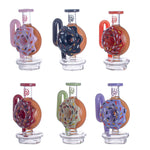 Lollipop Red Dragon Puffco Peak Glass Attachment | Donut-Style