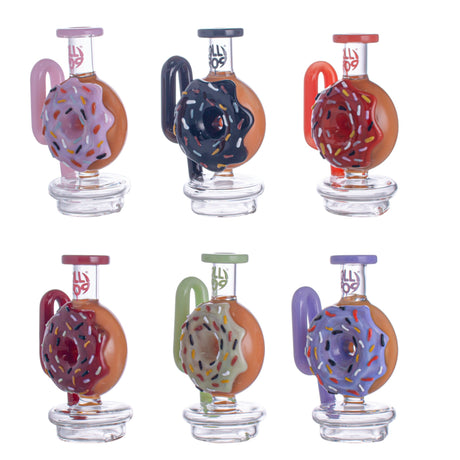 Lollipop Red Dragon Puffco Peak Glass Attachment | Donut-Style