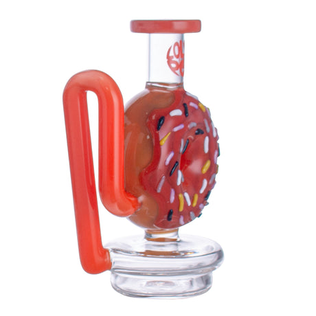 Lollipop Red Dragon Puffco Peak Glass Attachment | Donut-Style