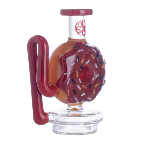 Lollipop Red Dragon Puffco Peak Glass Attachment | Donut-Style