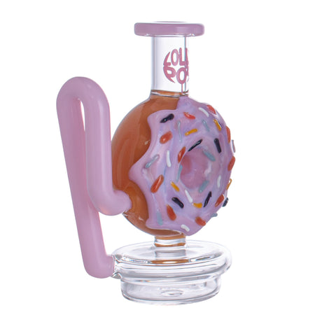 Lollipop Red Dragon Puffco Peak Glass Attachment | Donut-Style
