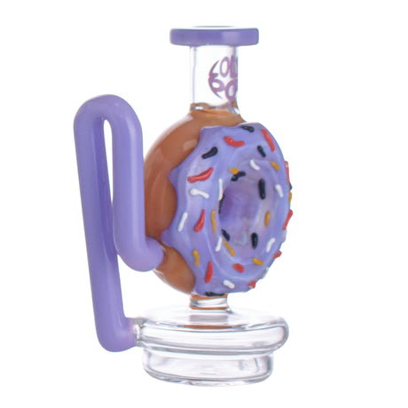 Lollipop Red Dragon Puffco Peak Glass Attachment | Donut-Style
