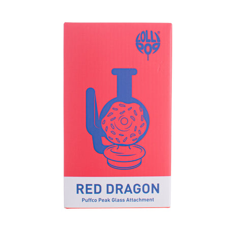 Lollipop Red Dragon Puffco Peak Glass Attachment | Donut-Style