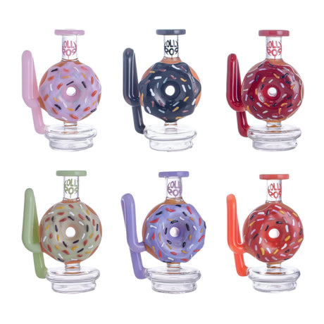 Lollipop Red Dragon Puffco Peak Glass Attachment | Donut-Style