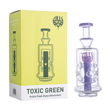 Lollipop Toxic Green Puffco Peak Glass Attachment
