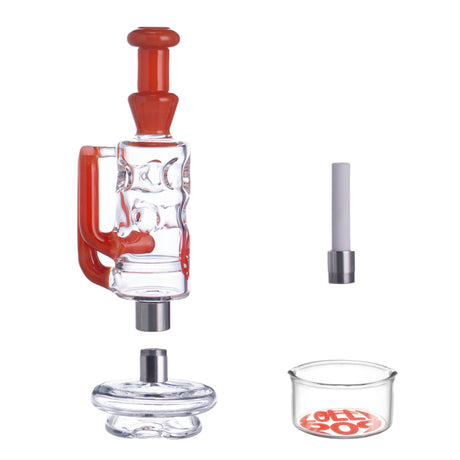 Lollipop Wild Flame 2-in-1 Puffco Peak Glass Attachment & Straw