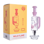 Lollipop Wild Flame 2-in-1 Puffco Peak Glass Attachment & Straw
