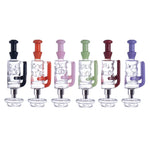 Lollipop Wild Flame 2-in-1 Puffco Peak Glass Attachment & Straw