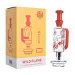 Lollipop Wild Flame 2-in-1 Puffco Peak Glass Attachment & Straw