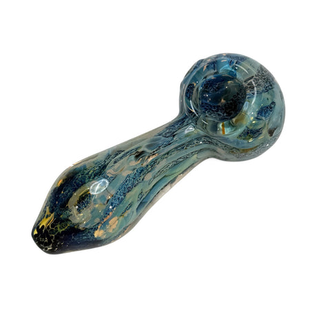 5.5" Frit Silver Fumed Color Art Heavy Hand Pipe