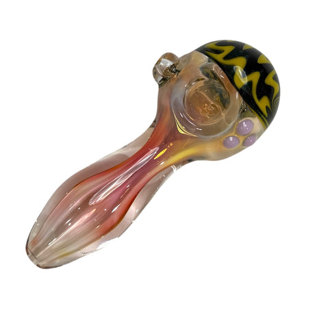 5" Gold Fumed Head Wigwag Hand Pipe