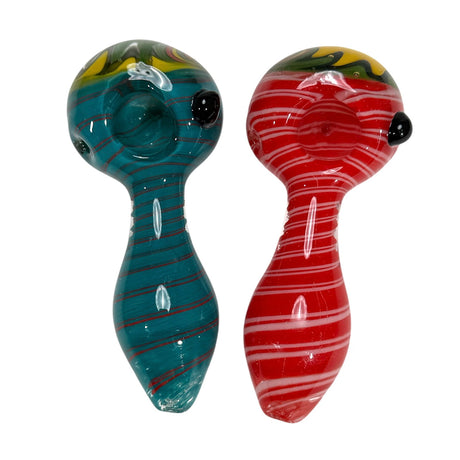 4.5" Swril Design Body Wigwag Head Hand Pipe