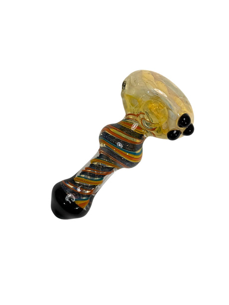 5" Head Fumed Swril Design Hand Pipe