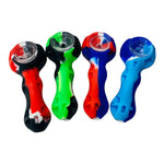 4" Silicone Hand   Pipe with Dabber & Container