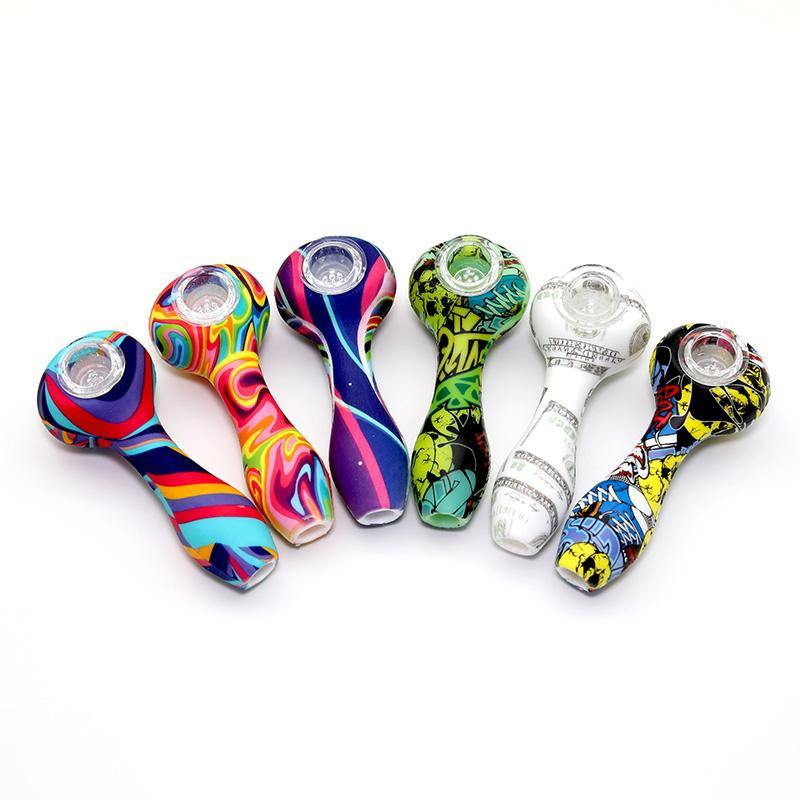 4" Silicone Printed Pipe - Cali Cloudx Inc