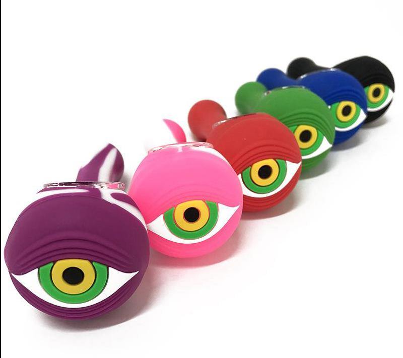 Eye Shaped Silicone Handpipe - Cali Cloudx Inc