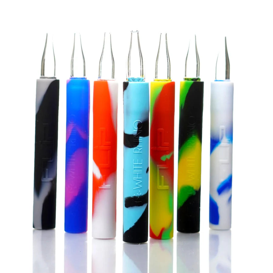 Silicone Flip Chillium & Honey Straw