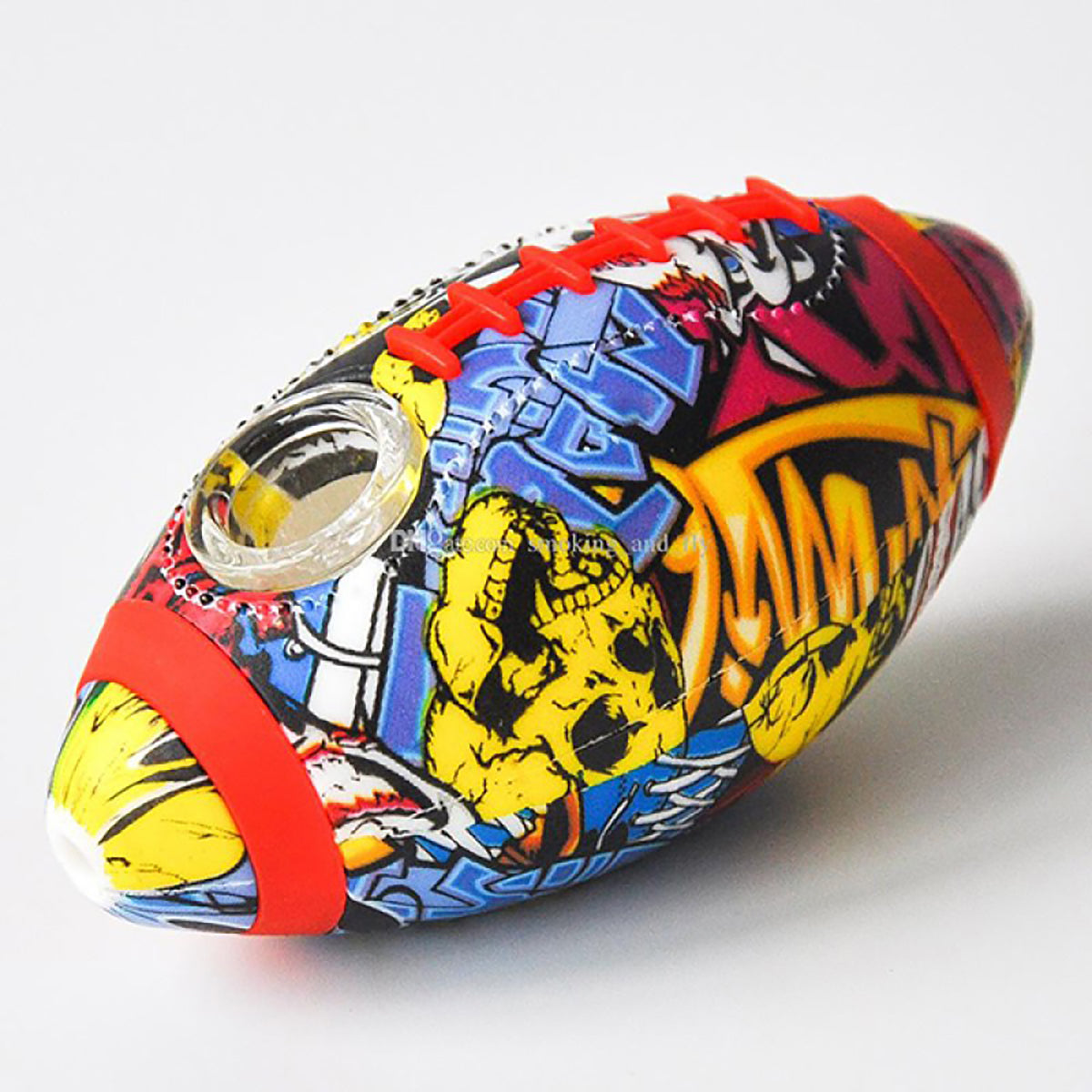 Silicone Football Style  Handpipe- Printed