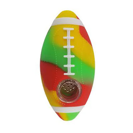 4" Silicone Football Style Printed Handpipe
