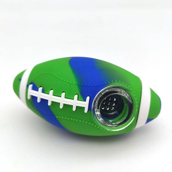 4.5" Silicone Football Hand  Pipe