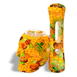 2 in 1 Silicone Skull Head  Hand Pipe & One Heater