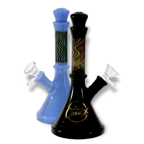 8" Liquid Color Coil Tree Perc Hammer Waterpipe
