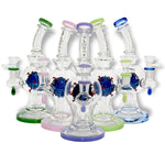 10” Corona Perc Waterpipe- Cali Cloudx