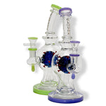10” Corona Perc Waterpipe- Cali Cloudx