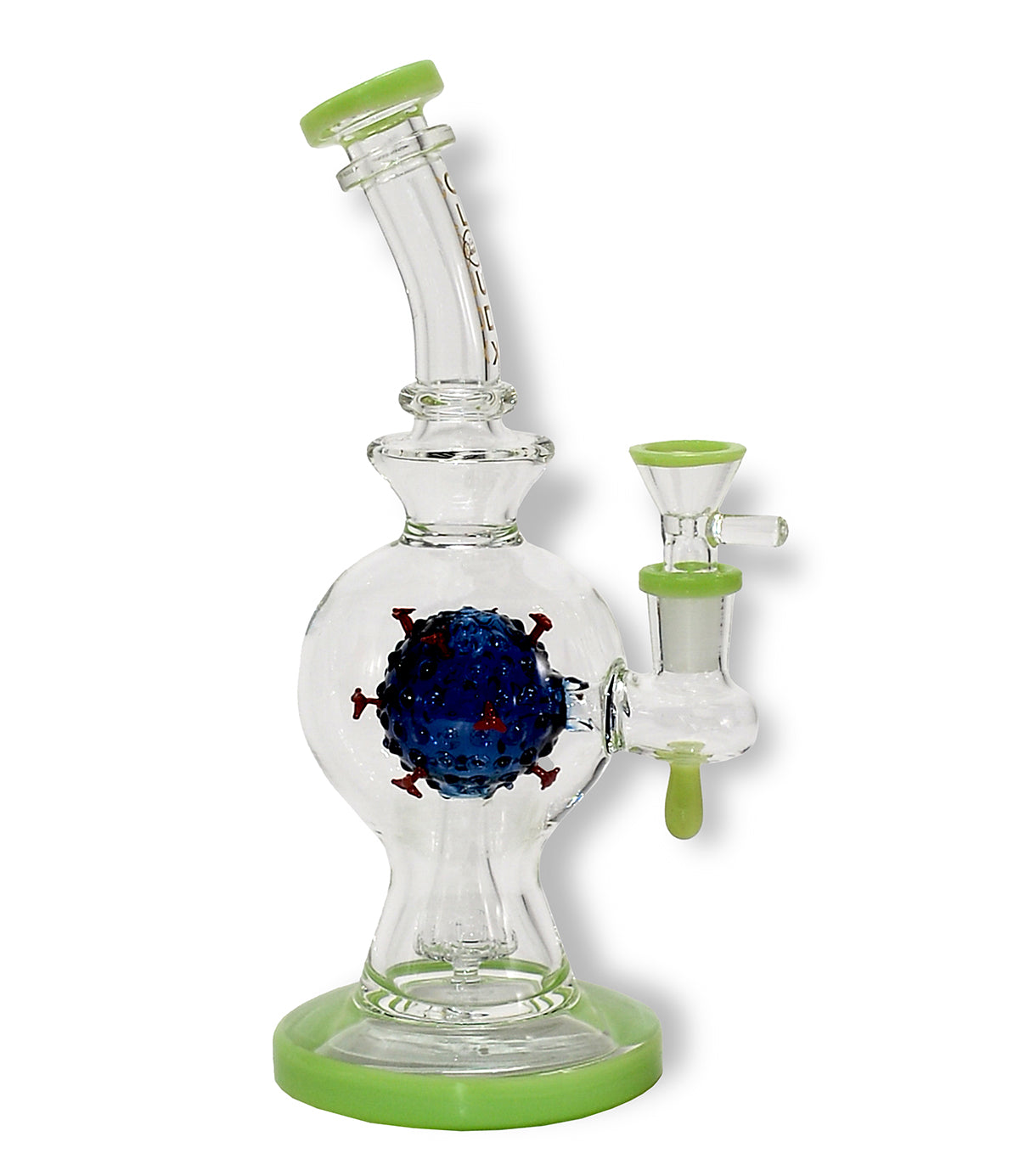 10” Corona Perc Waterpipe- Cali Cloudx