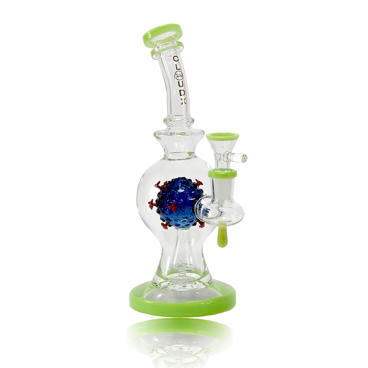 10” Corona Perc Waterpipe- Cali Cloudx
