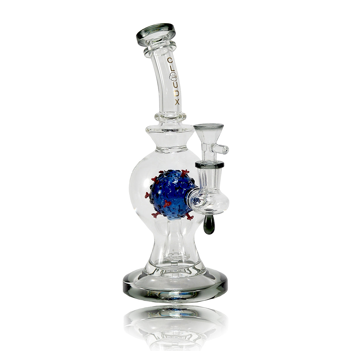 10” Corona Perc Waterpipe- Cali Cloudx