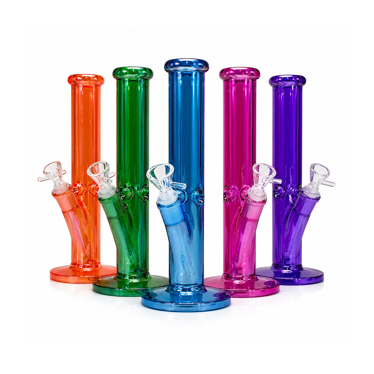 10" Electroplate Colorful Straight Waterpipe