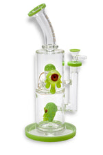 14 Us Color Shower Head & Skull Dripping Water Pipe By Cali Cloudx Glass Waterpipe