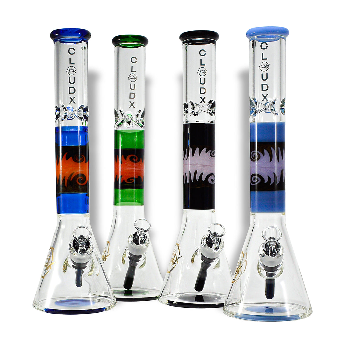 16 7Mm Thick Us Color Zigzag Beaker By Cali Cloudx