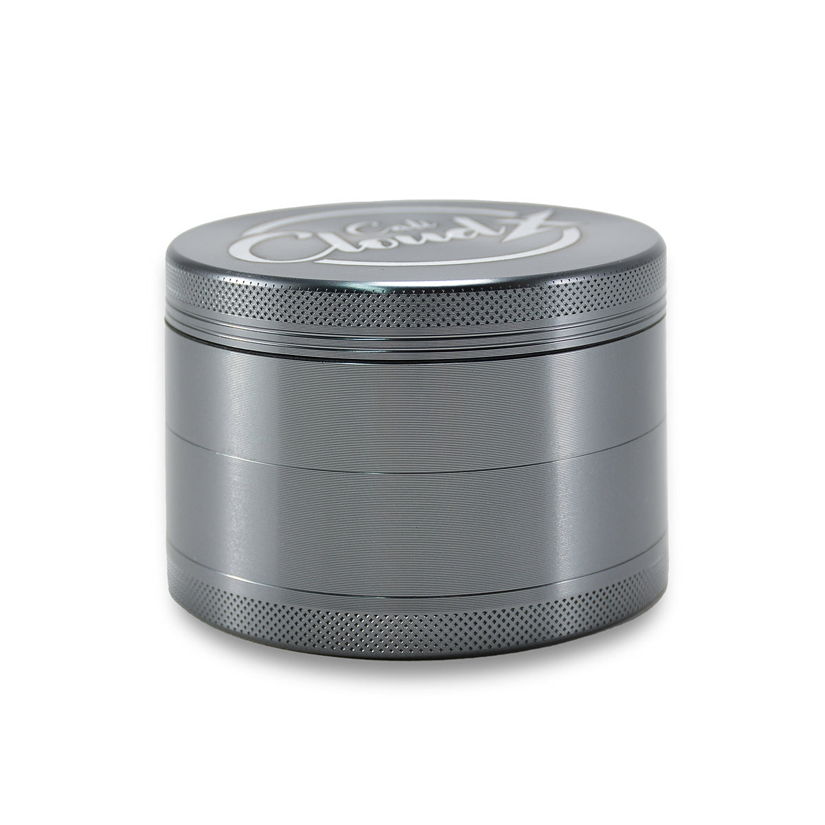 90Mm Round Cali Cloudx Aluminum Grinder Silver