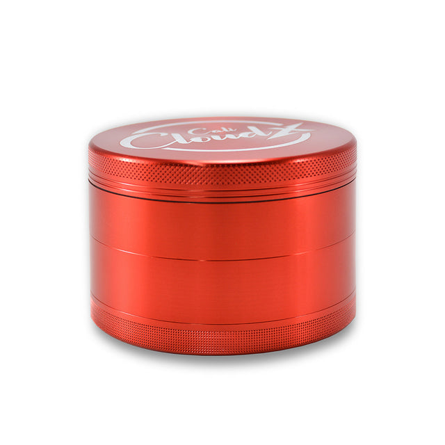90Mm Round Cali Cloudx Aluminum Grinder Red