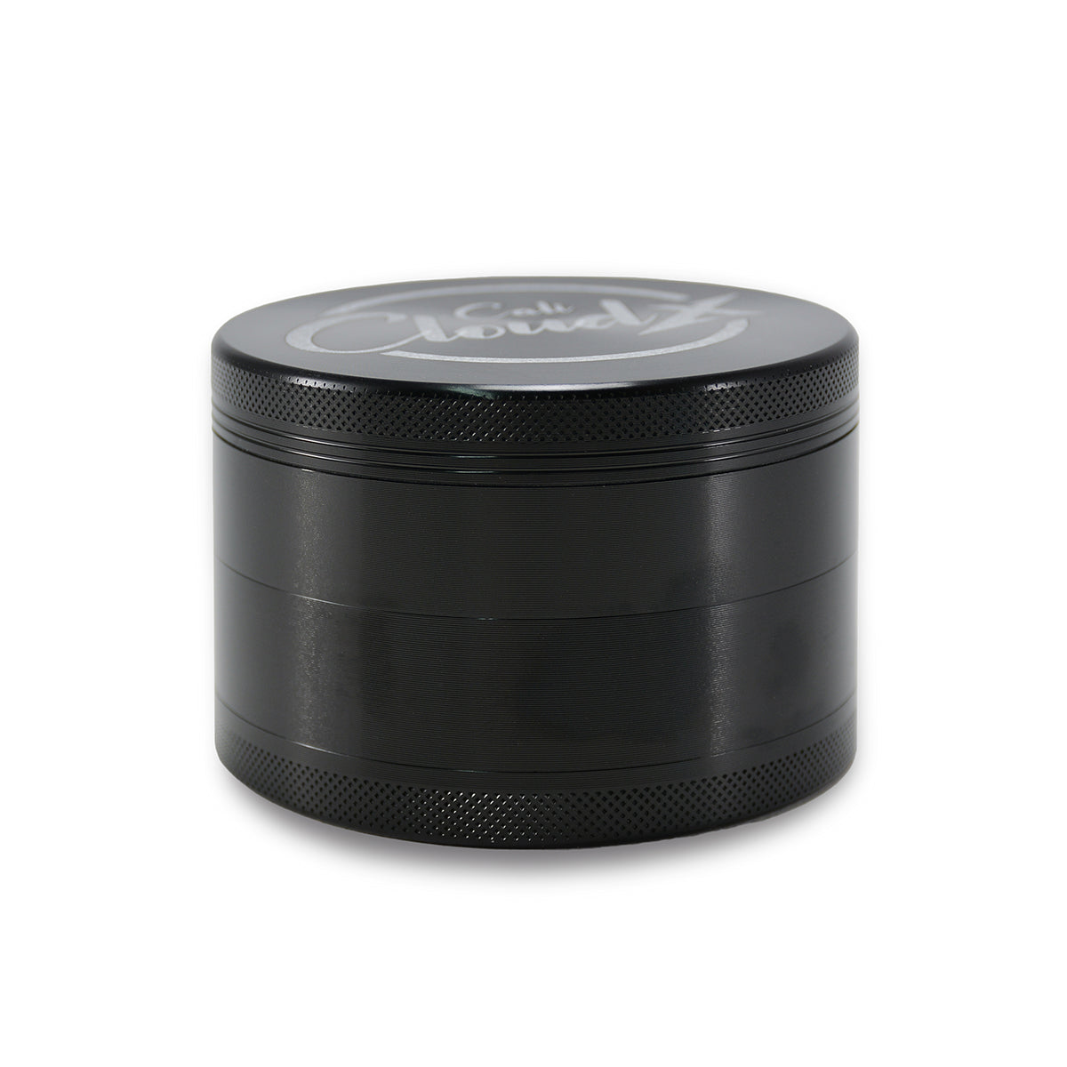 90Mm Round Cali Cloudx Aluminum Grinder Black