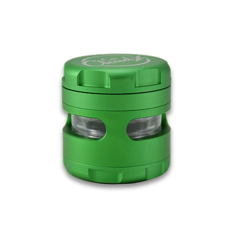 60Mm Round Aluminum & Glass Cali Cloudx Grinder Green