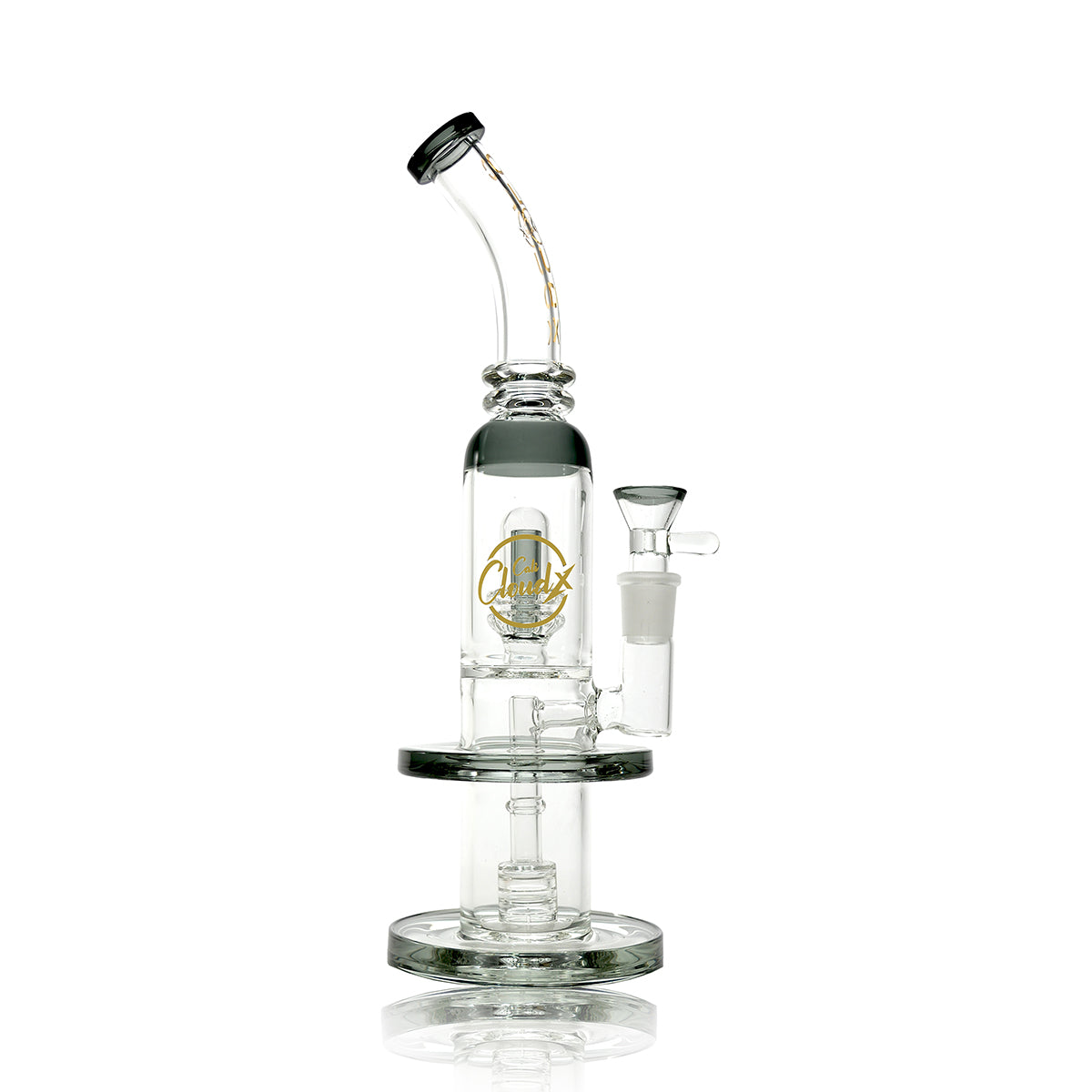 14’ Round Handle Premium Waterpipe Black