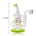 7’ Mini Recycler Rig In A Box Milky Green