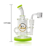 7’ Mini Recycler Rig In A Box Milky Green