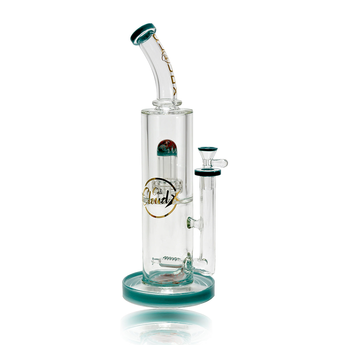 15’ Us Color Zigzag Art 8Mm Thick Water Pipe By Cali Cloudx Glass Waterpipe