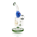 11’ Skull Design 8Mm Thick Heavy Water Pipe By Cali Cloudx Green