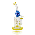 11’ Skull Design 8Mm Thick Heavy Water Pipe By Cali Cloudx Yellow