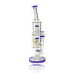 16’ Triple Percolator Shower - Head 9Mm Thick Water Pipe By Cali Cloudx Purple